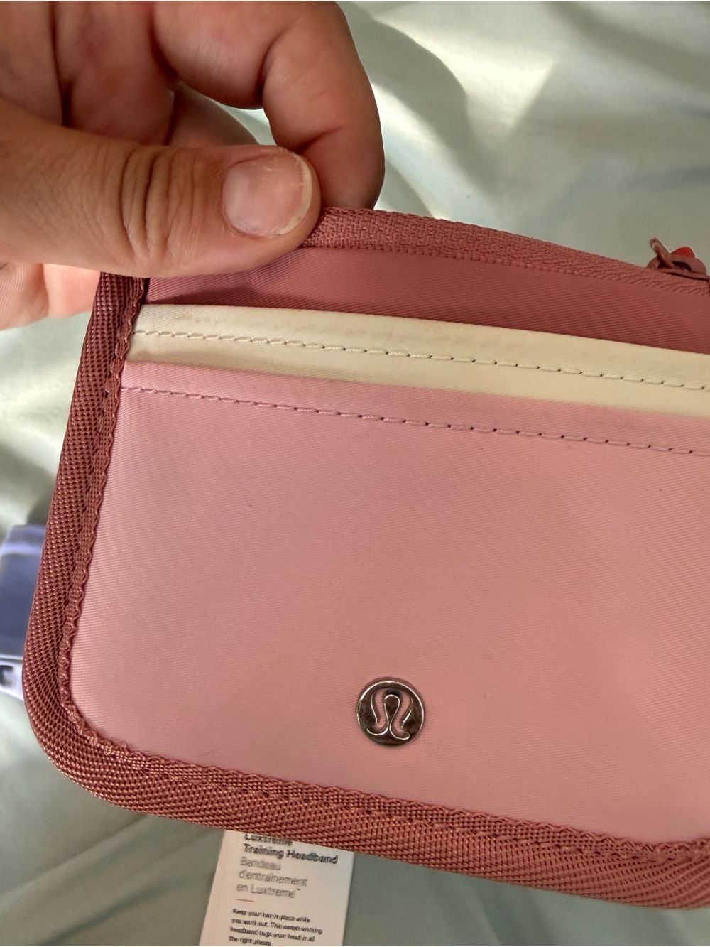 Lululemon Pink Card Wallet & Purple Headband - Picture 5 of 6